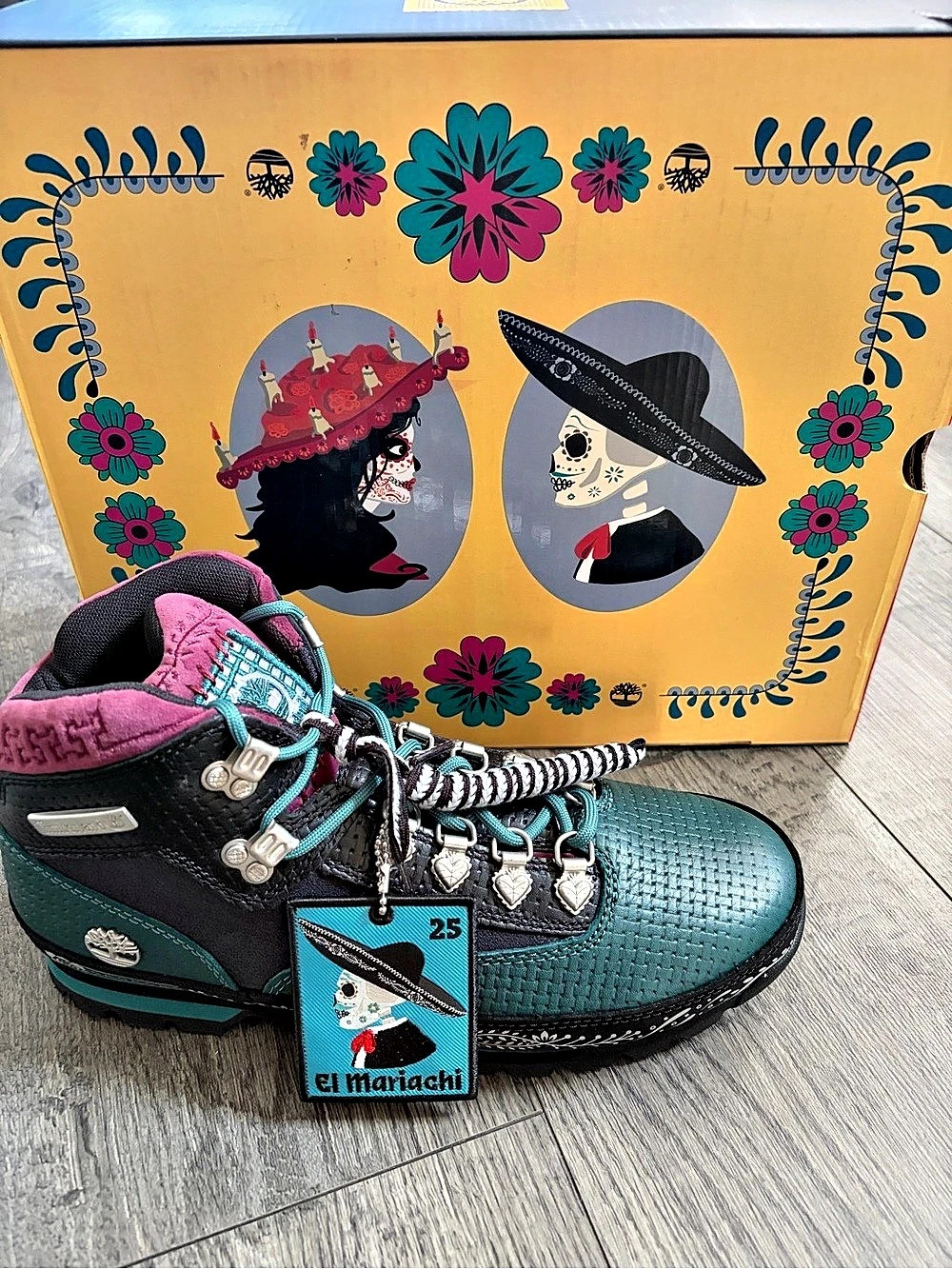 Men's Timberland Limited Dia de Muertos Euro Hiker Boot - Size 10- TB0A2P27A4W